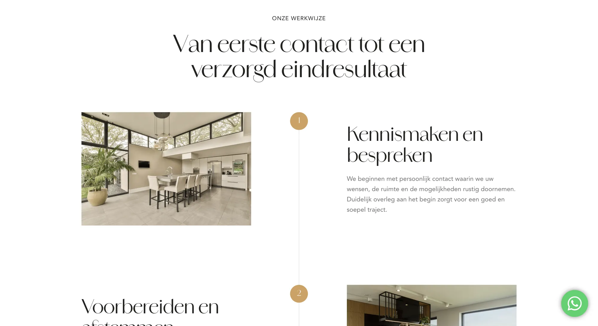 De werkwijze, stap voor stap.