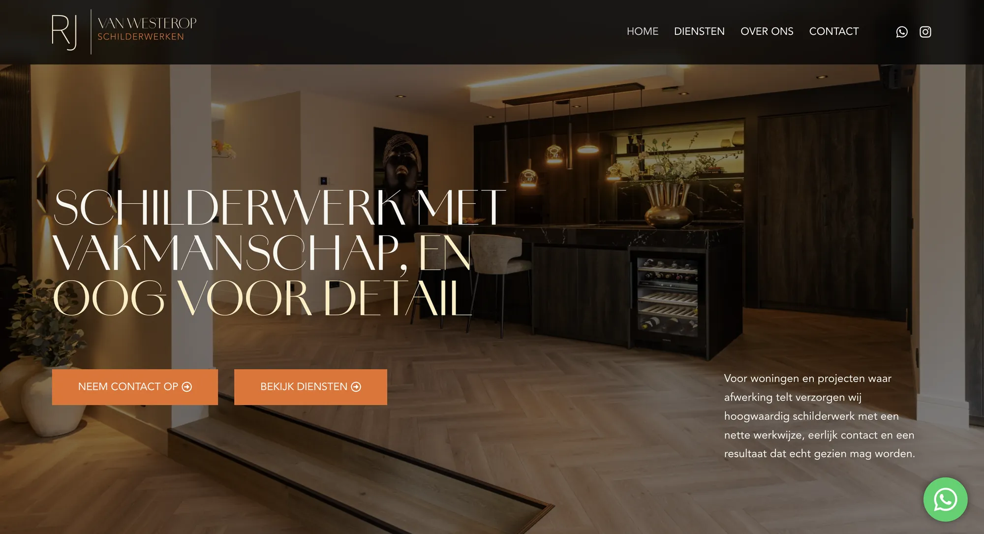Header van de website van RJ van Westerop Schilderwerken
